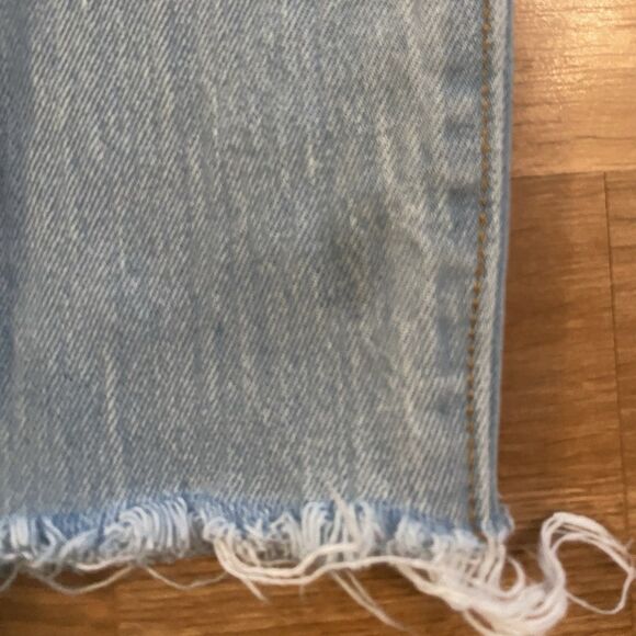 Levis 70s High Slim Straight Jeans Women Size 24 Raw Hem - Picture 9 of 16